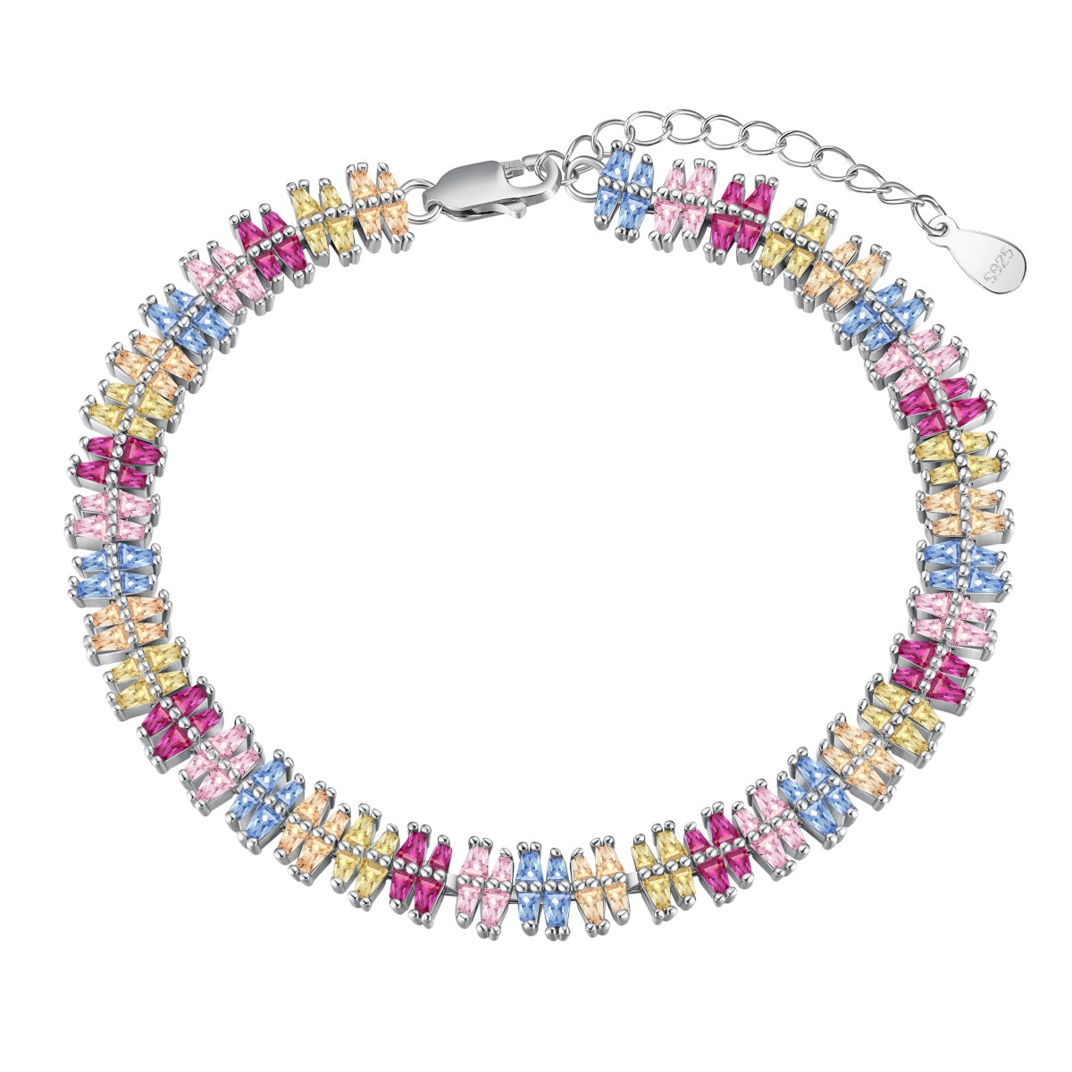 [Oramore Jewelry]Sparkling Exquisite Multi Cut Party Bracelet