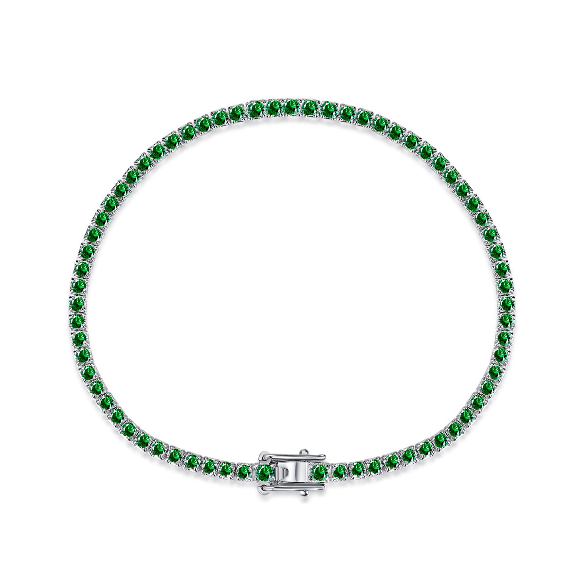[Oramore Jewelry]Dazzling Colorful Round Cut Daily Bracelet