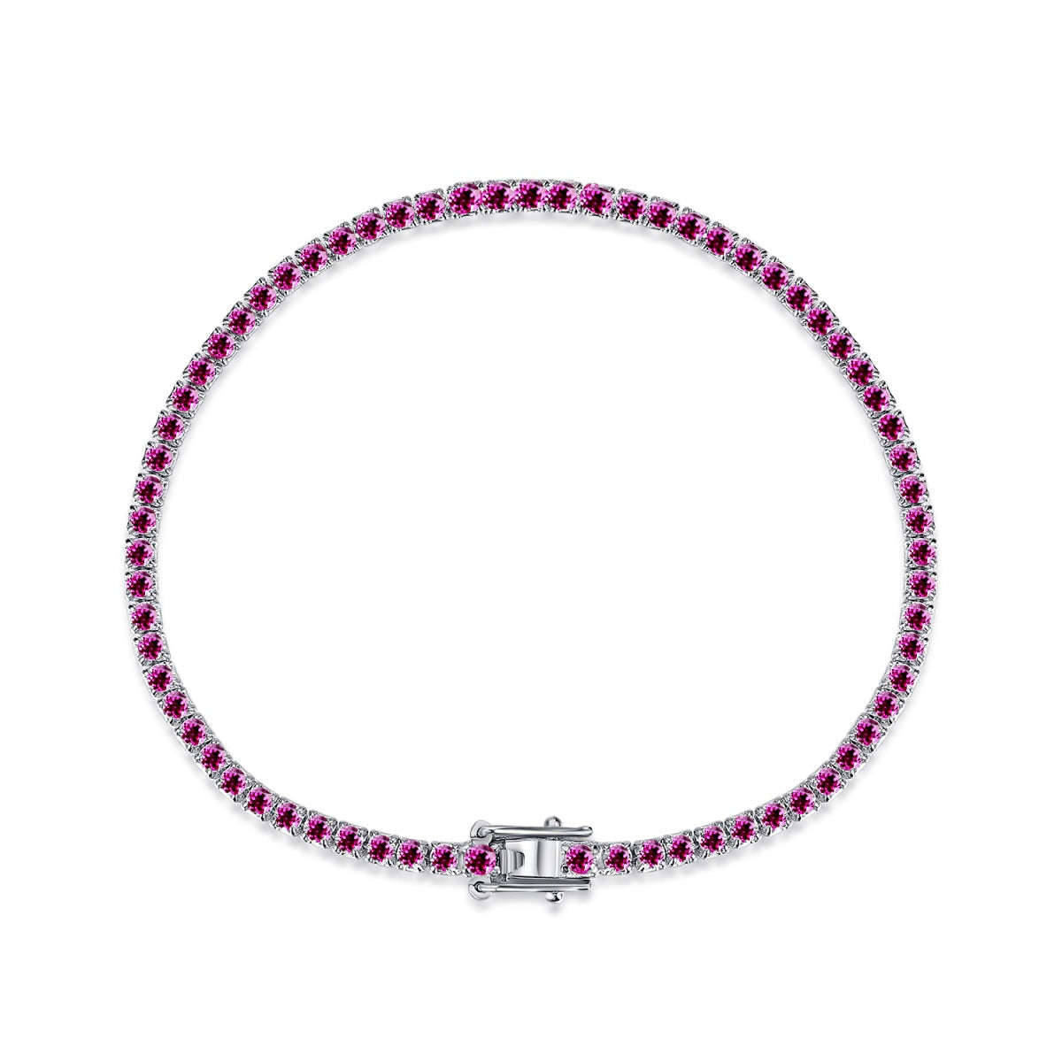 [Oramore Jewelry]Dazzling Colorful Round Cut Daily Bracelet