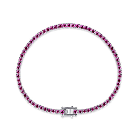 [Oramore Jewelry]Dazzling Colorful Round Cut Daily Bracelet
