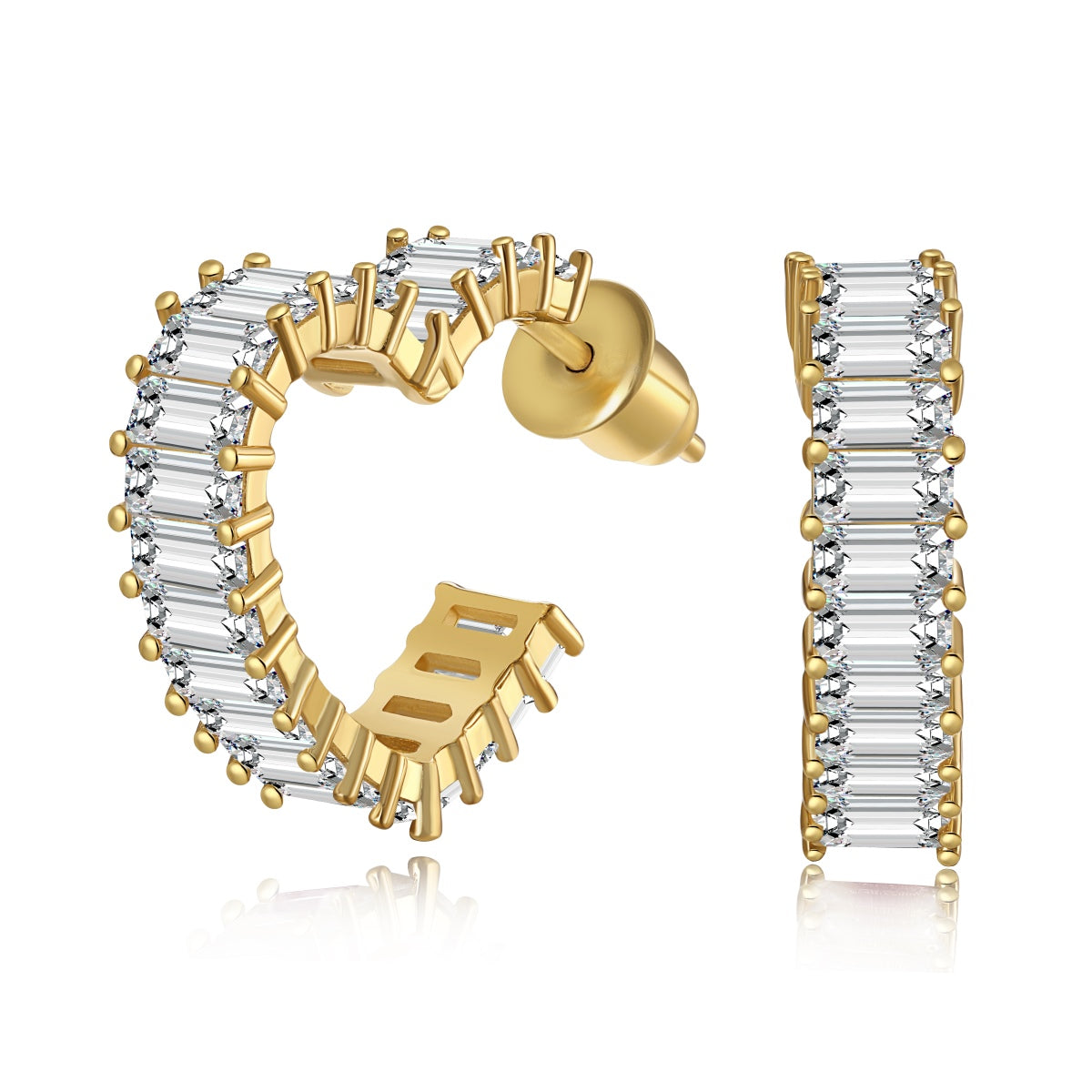 [Oramore Jewelry]Radiant Heart Cutout Earrings
