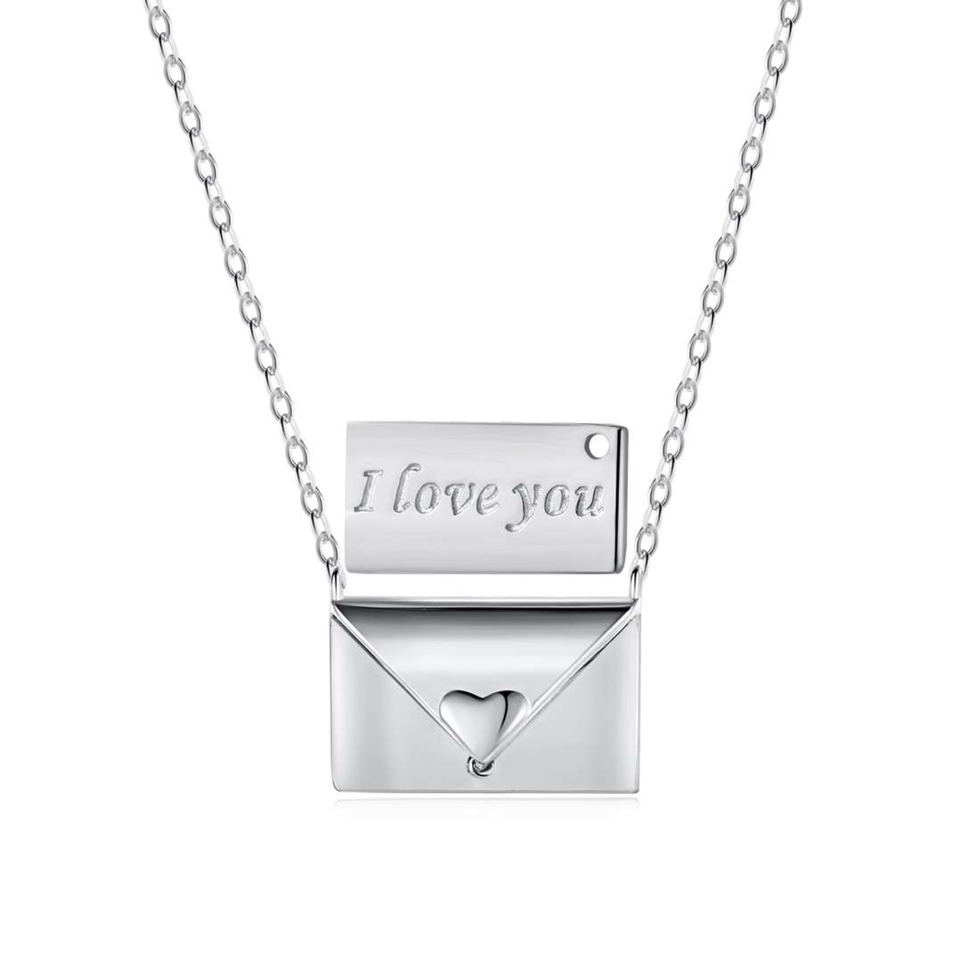 [Oramore Jewelry]Envelope Heart Shape Mother's Day Necklace