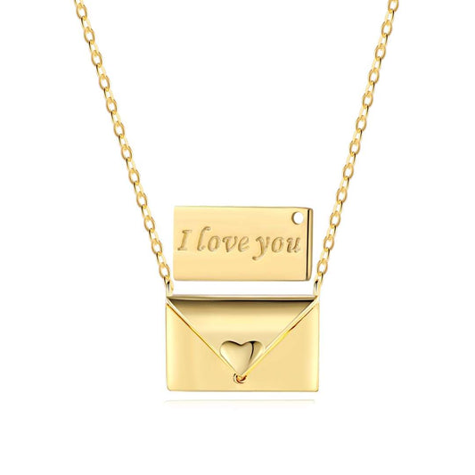 [Oramore Jewelry]Envelope Heart Shape Mother's Day Necklace