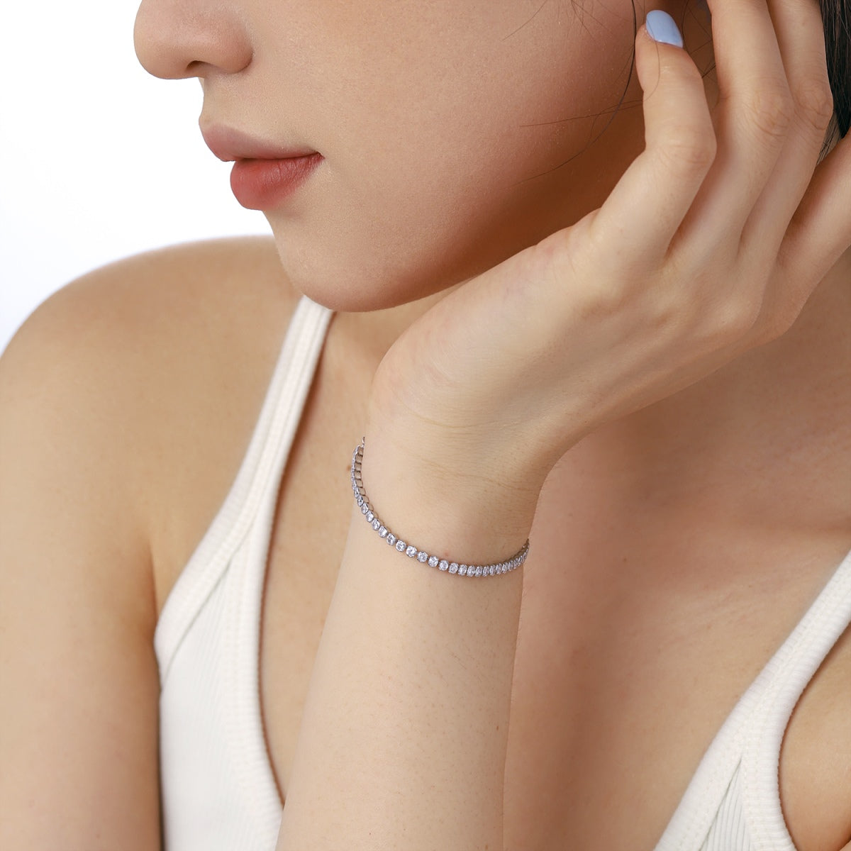 [Oramore Jewelry]Dazzling Sparkling Round Cut Daily Bracelet