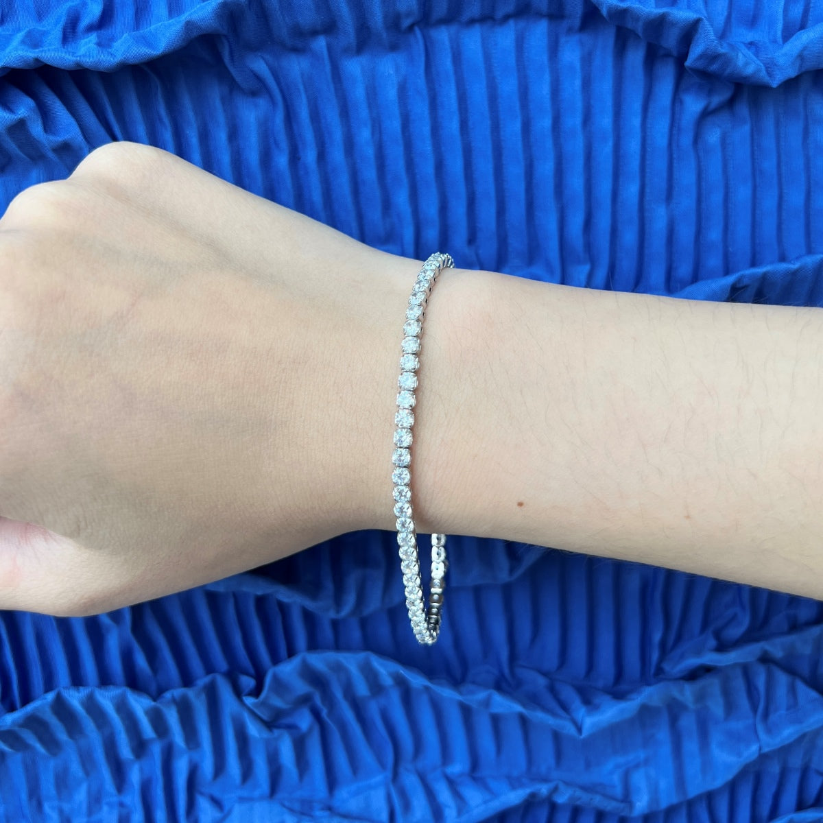 [Oramore Jewelry]Sparkling Round Cut Daily Bracelet