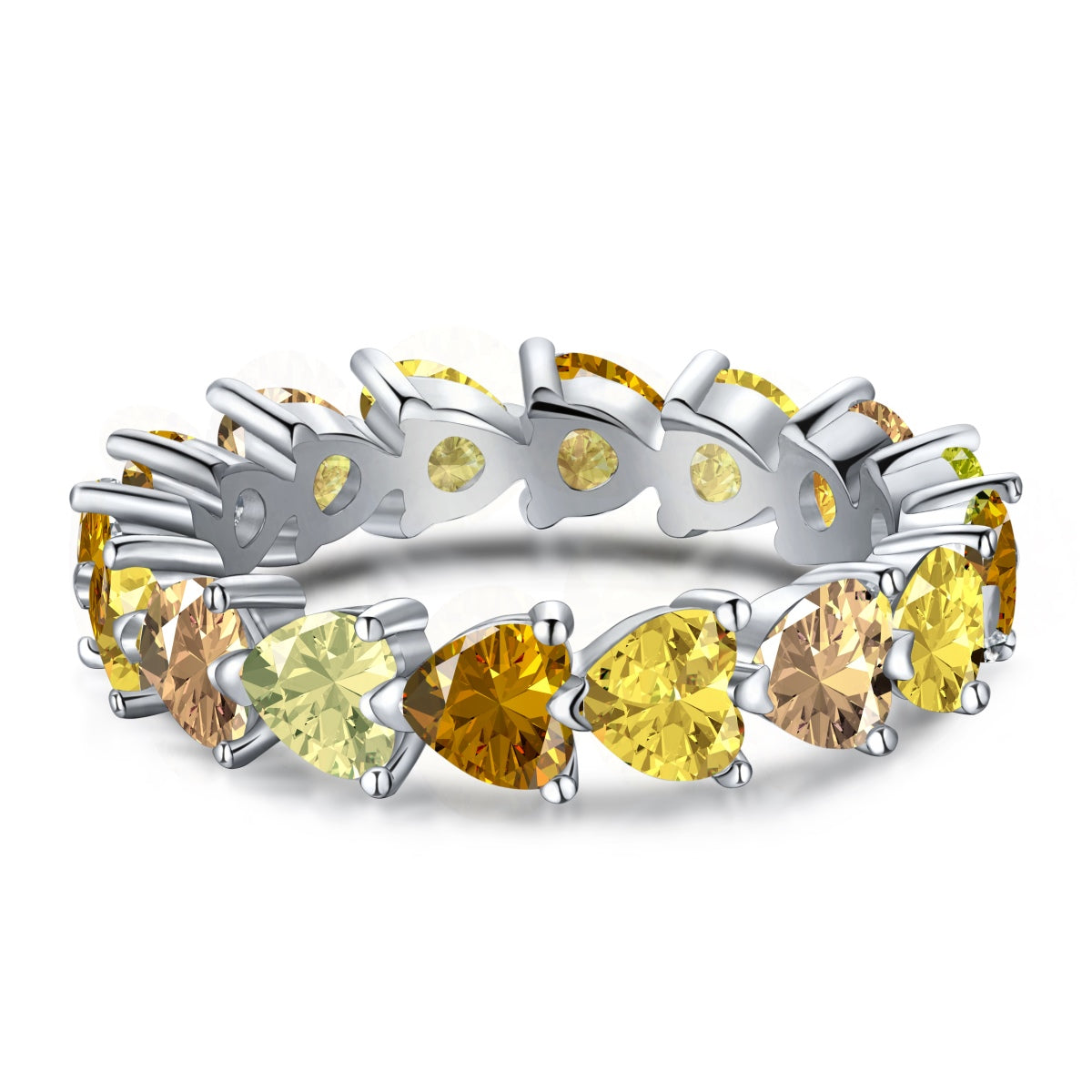 [Oramore  Jewelry]0.25 Carat Radiant Romance Heart Cut Lover Ring