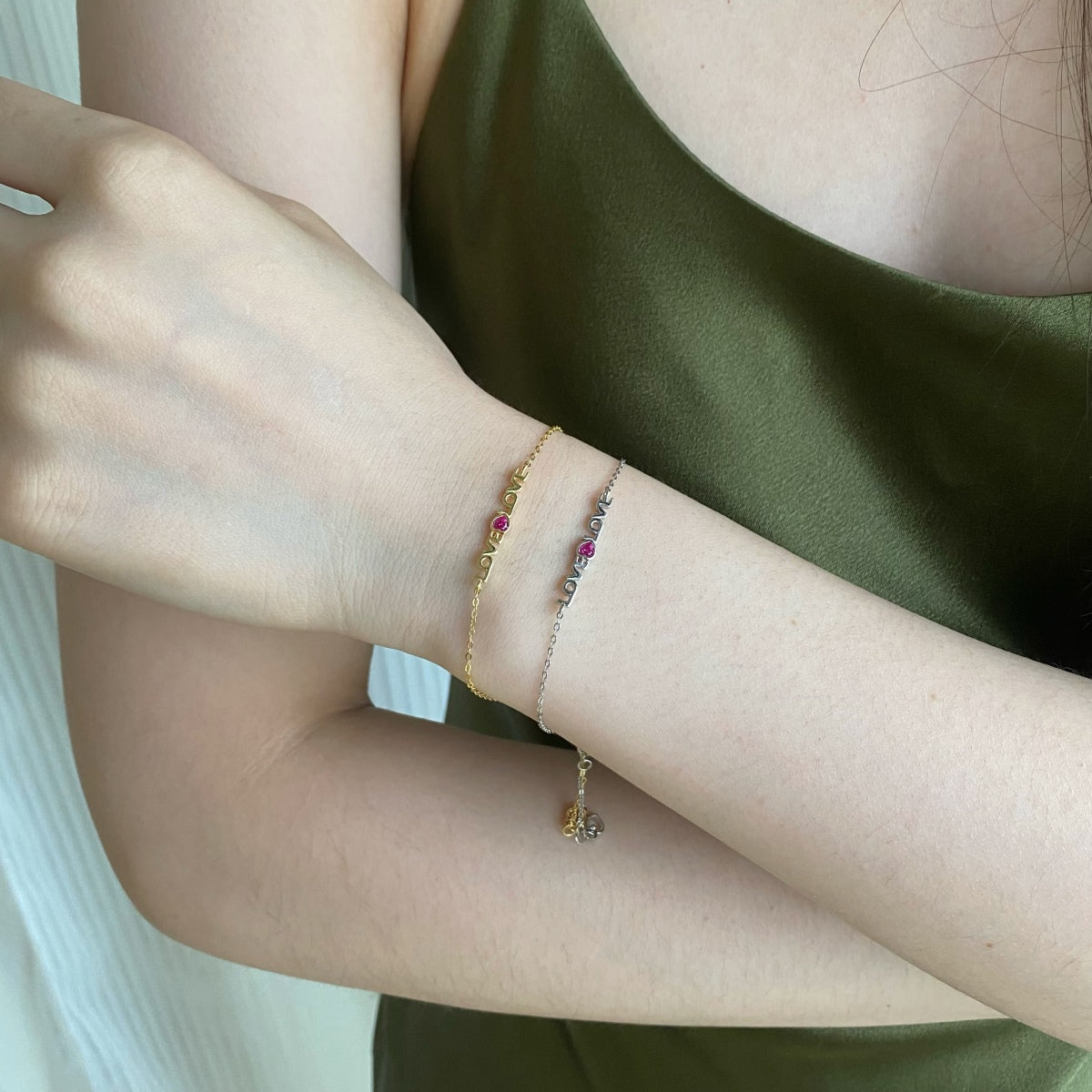 [Oramore Jewelry]Romantic Heart Shape Lover Bracelet