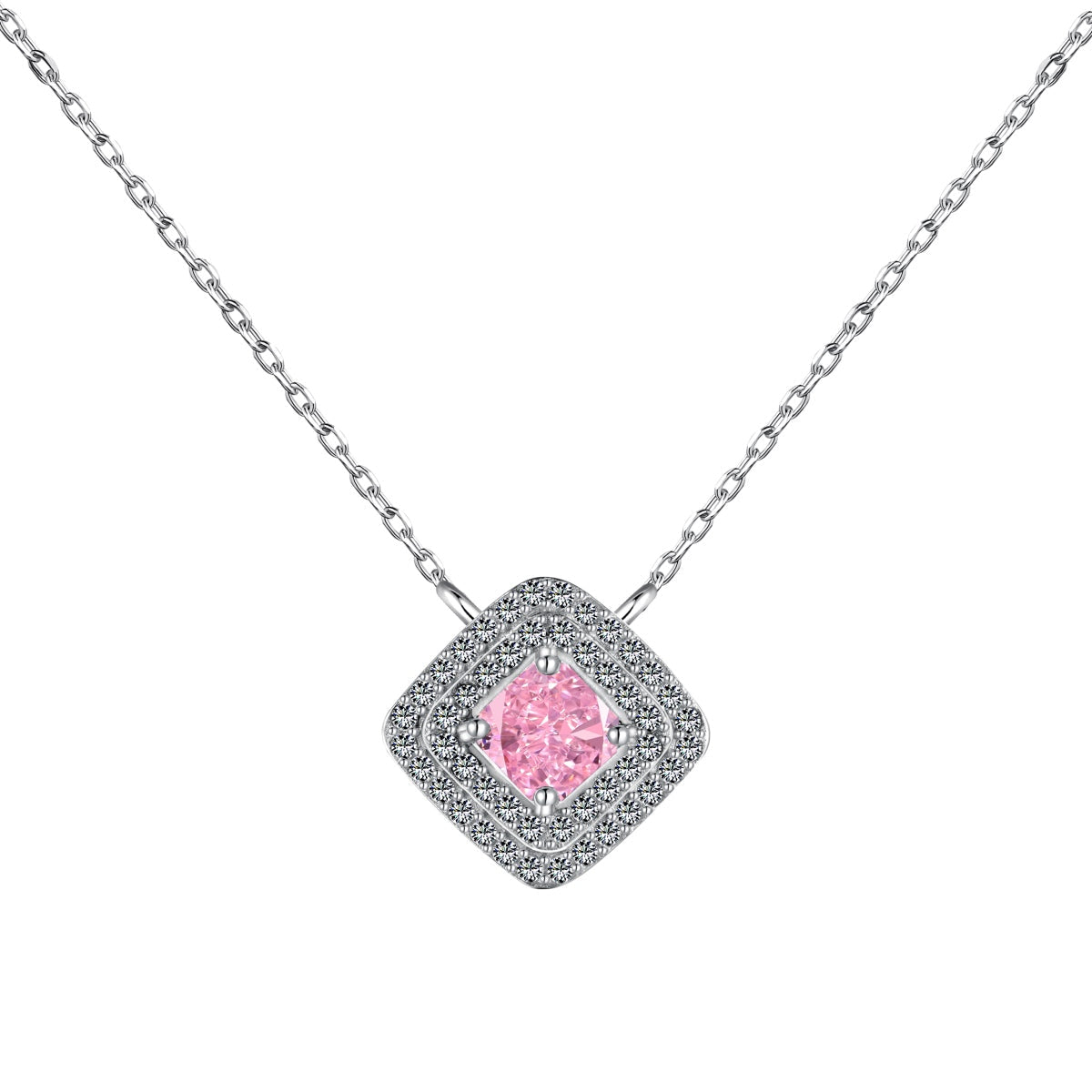 [Oramore Jewelry]Sparkling Asscher Cut Necklace
