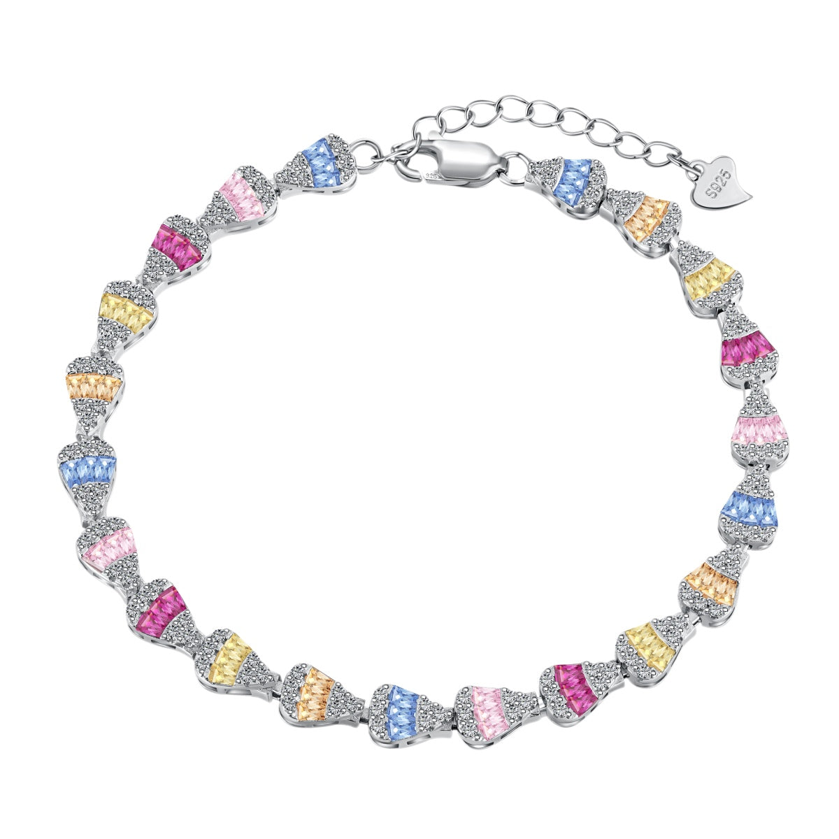 [Oramore Jewelry]Radiant Water Drop Shape Daily Bracelet