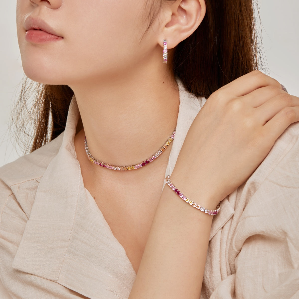 [Oramore Jewelry]Unique Round Cut Daily Earrings