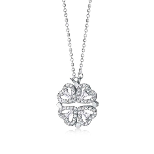 [Oramore Jewelry]Ornate Heart Cut Flower Shape Necklace