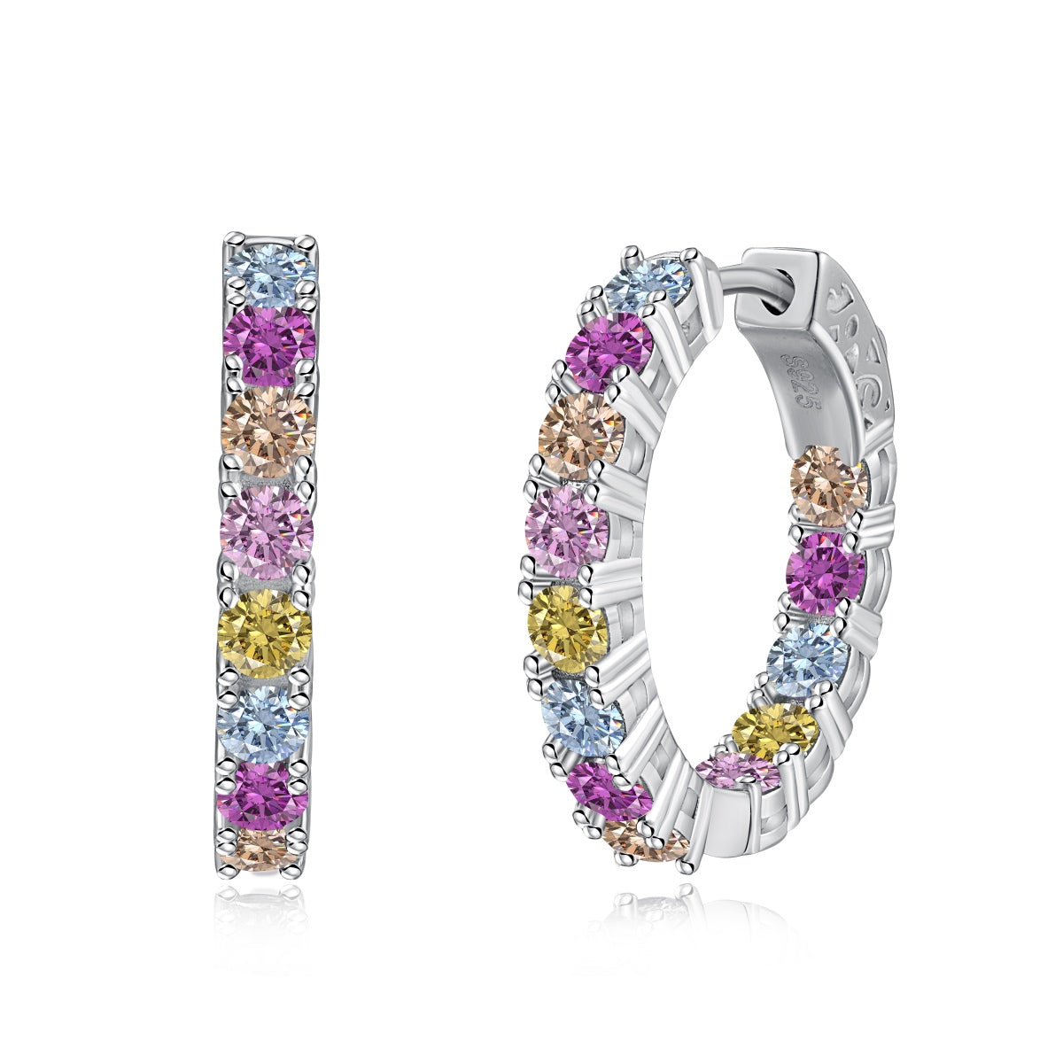 [Oramore Jewelry]Unique Round Cut Daily Earrings