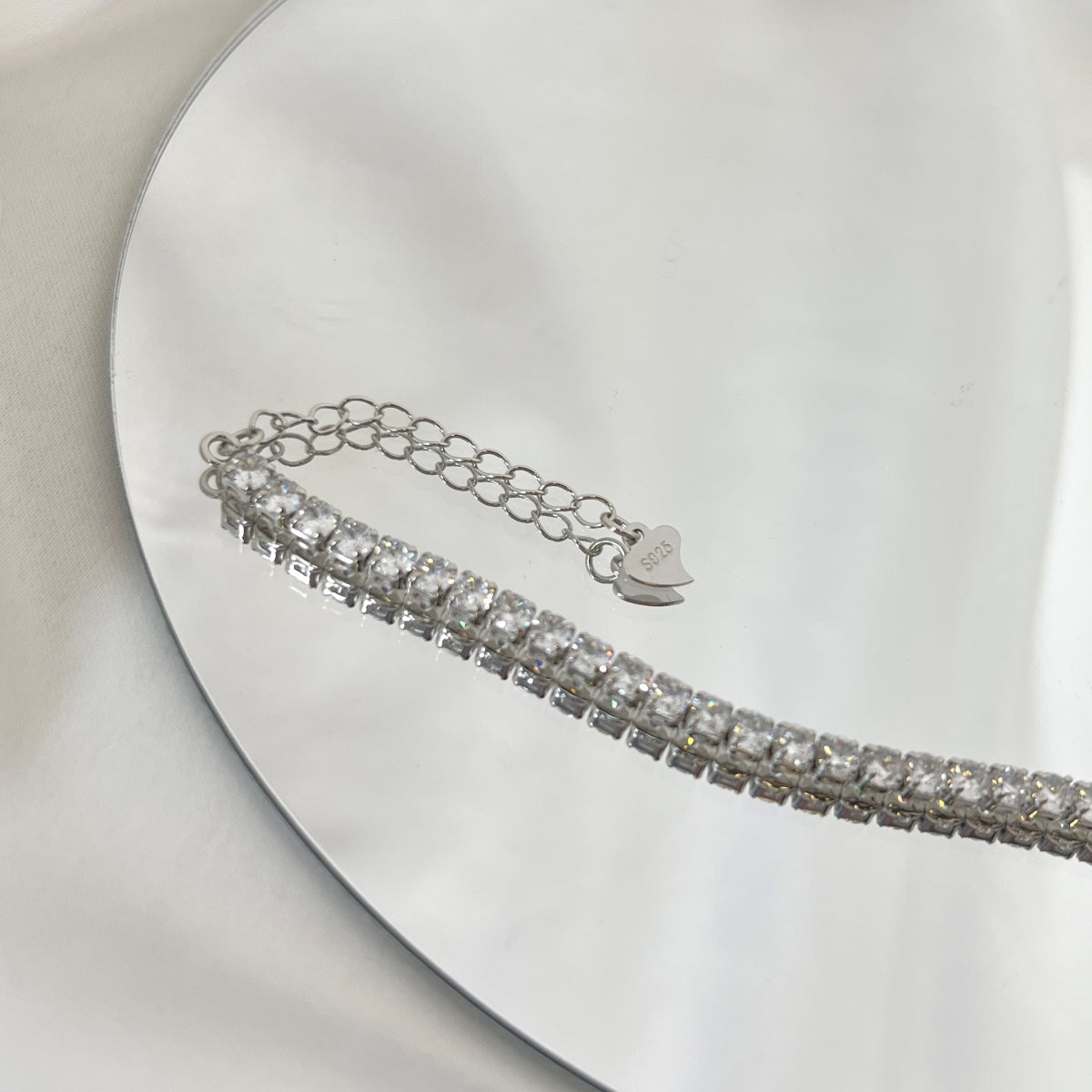 [Oramore Jewelry]Sparkling Round Cut Daily Bracelet
