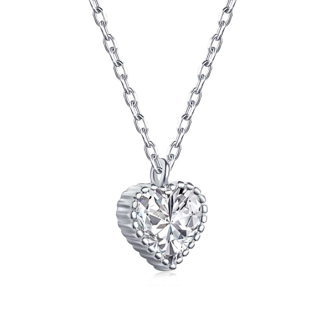 [Oramore Jewelry]Ornate Heart Shape Necklace