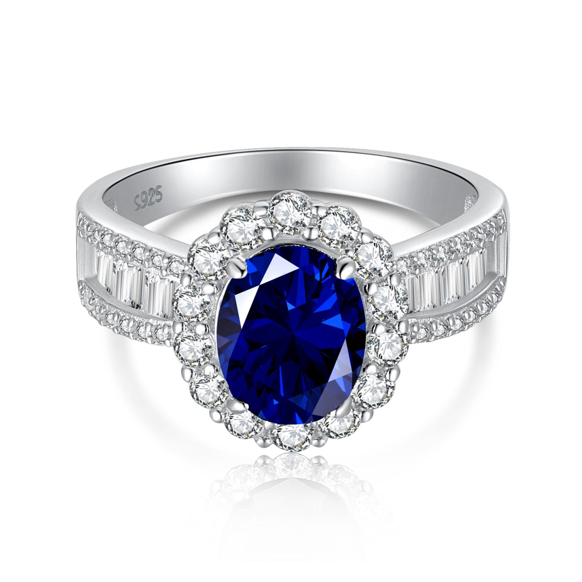 [Oramore Jewelry]1.5 Carat Dazzling Charming Oval Cut Banquet Ring