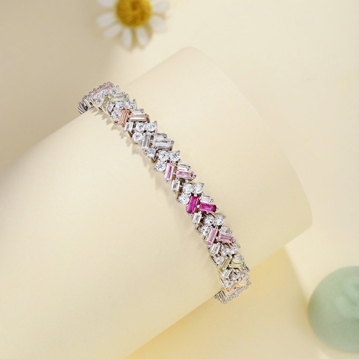 [Oramore Jewelry]Dazzling Unique Multi Shape Daily Bracelet