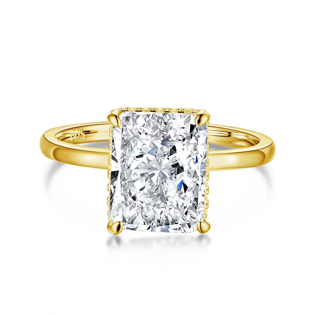 [Oramore Jewelry]4.0 Carat Ornate Enchanting Radiand Cut Banquet Ring