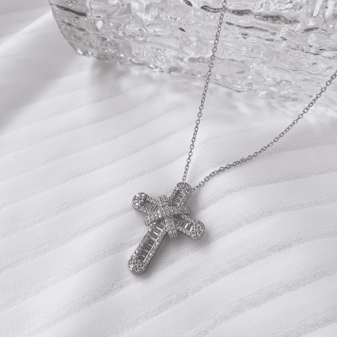 [Oramore Jewelry]Gypsophila With Dimonds Necklace