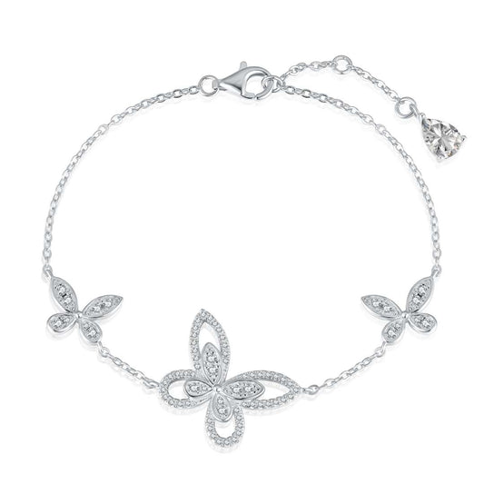 [Oramore Jewelry]Delicate Butterfly Pendant Bracelet