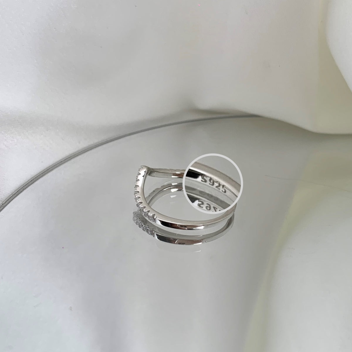[Oramore  Jewelry]Elaborate Tennis Band Ring
