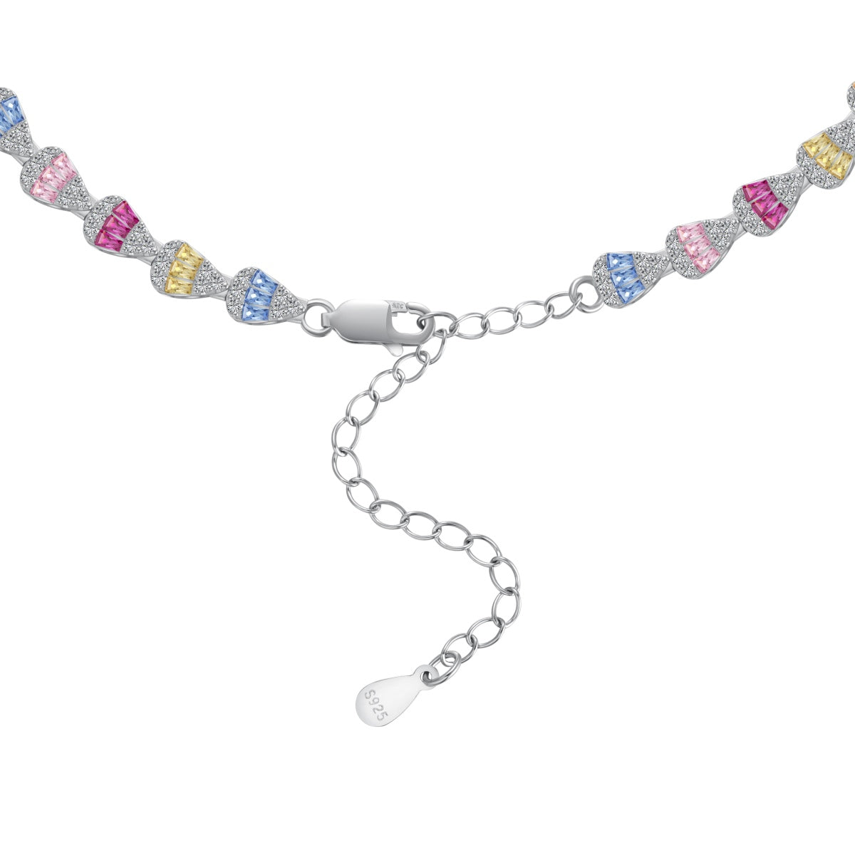 [Oramore Jewelry]Radiant Colorful Rainbow Necklace