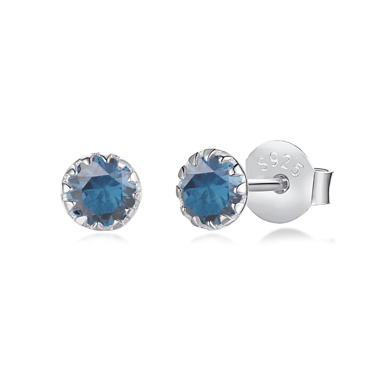 [Oramore Jewelry]Sparkling Colorful Round Shape Earrings