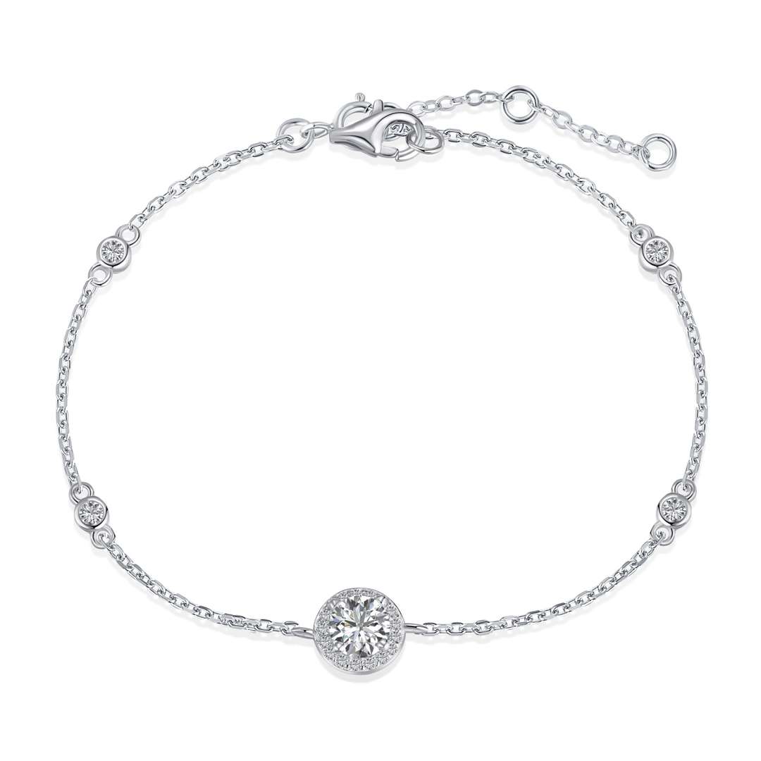 [Oramore Jewelry]Dazzling Round Cut Shape Bracelet