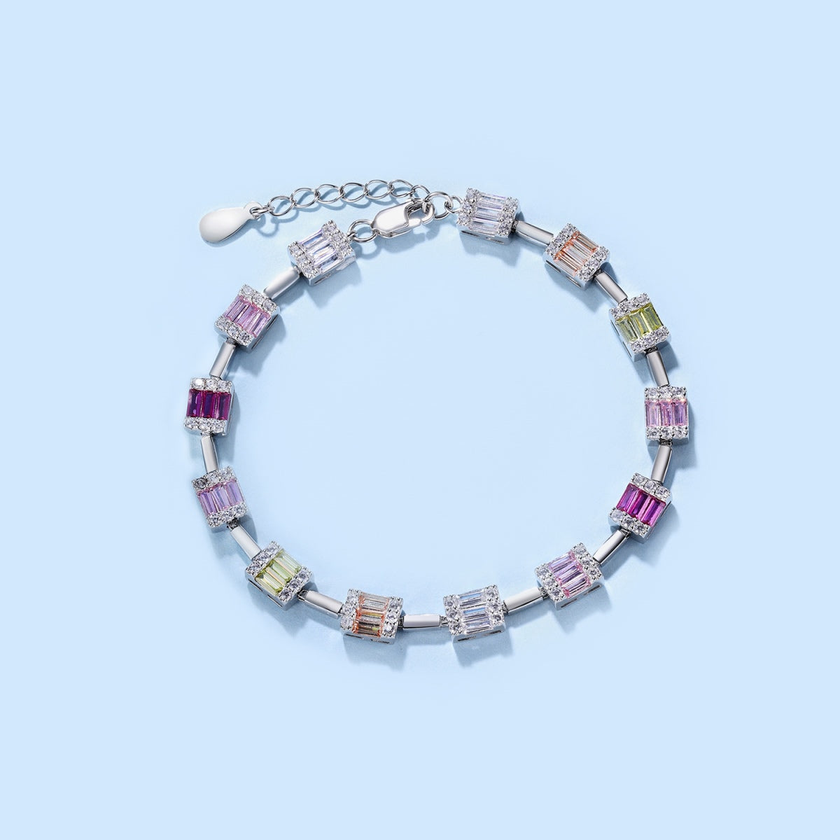 [Oramore Jewelry]Dainty Charming Emerald Cut Daily Bracelet