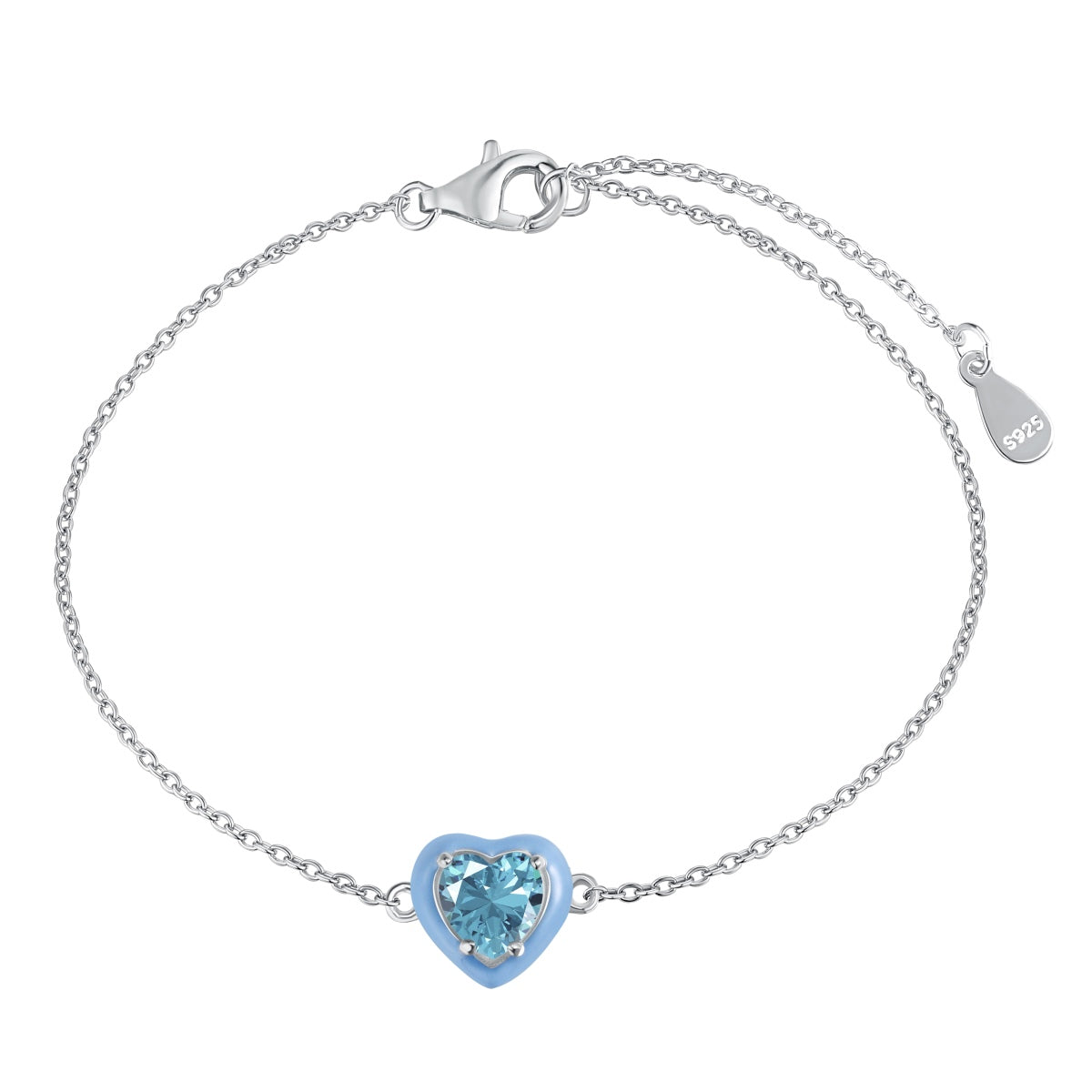 [Oramore Jewelry]Sparkling Romantic Heart Shape Lover Bracelet