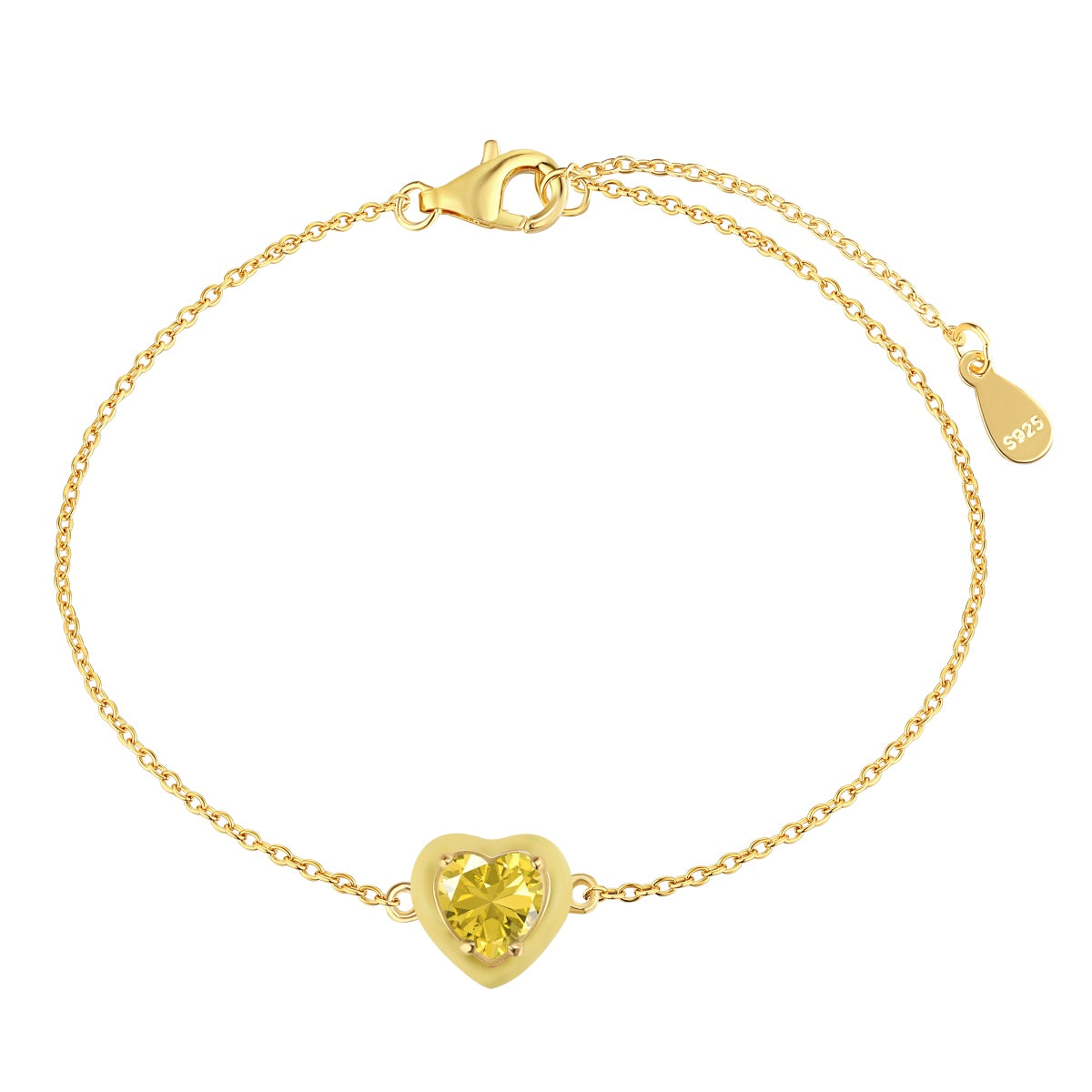 [Oramore Jewelry]Sparkling Romantic Heart Shape Lover Bracelet