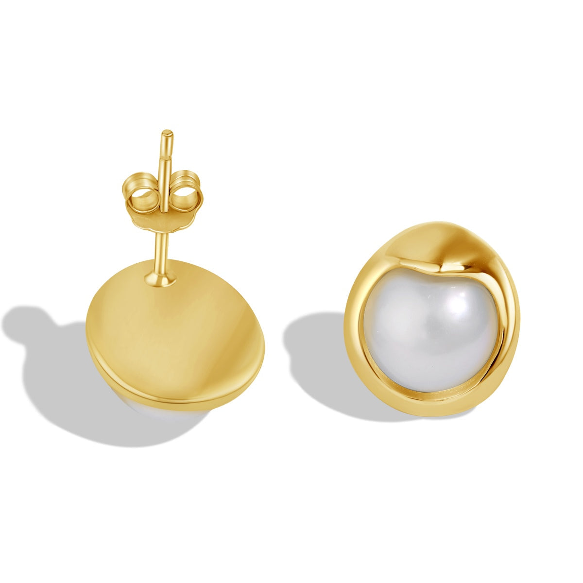 [Oramore Jewelry]Dainty Bread Pearl Earrings