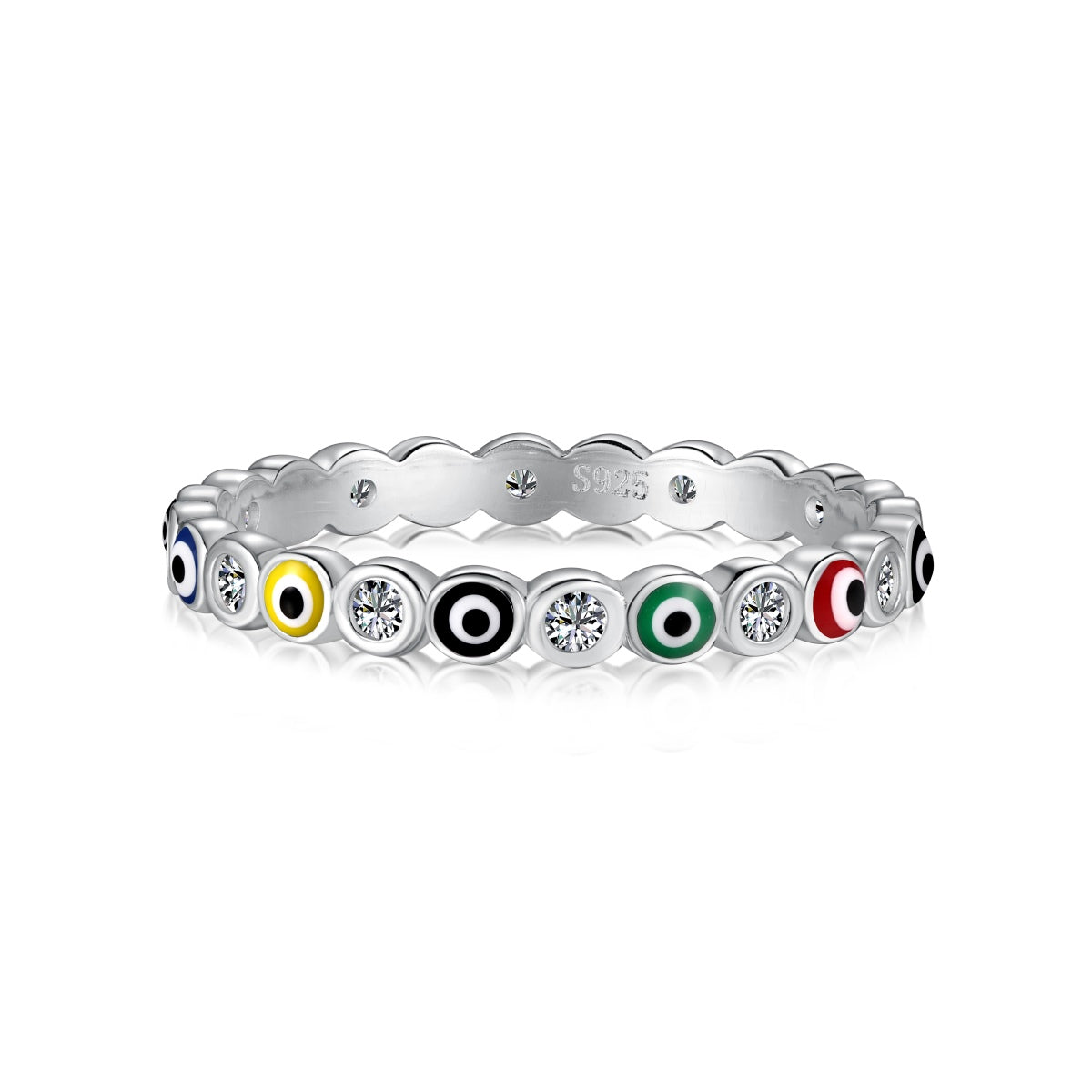 [Oramore Jewelry]Sparkling Vibrant Round Shape Daily Ring