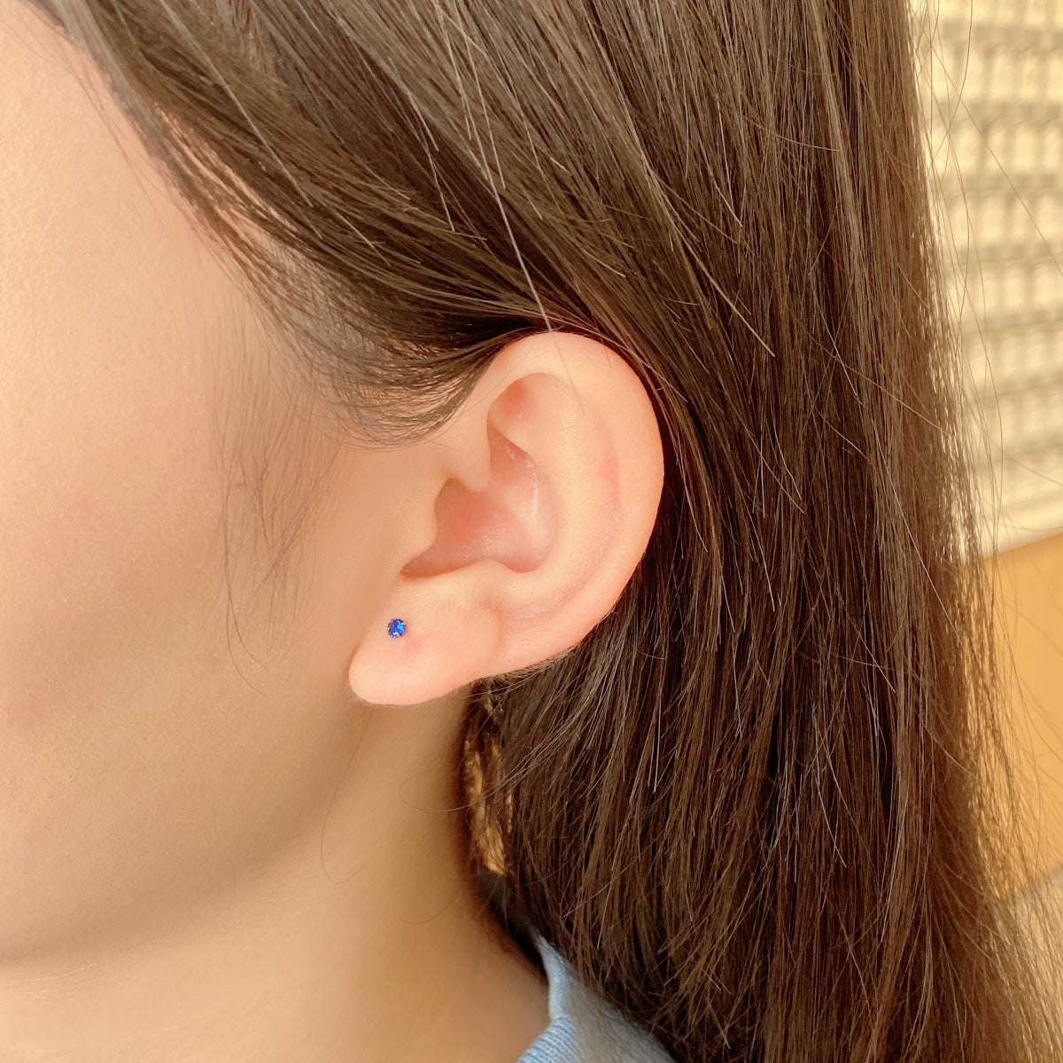 [Oramore Jewelry]Delicate Solitaire Earrings