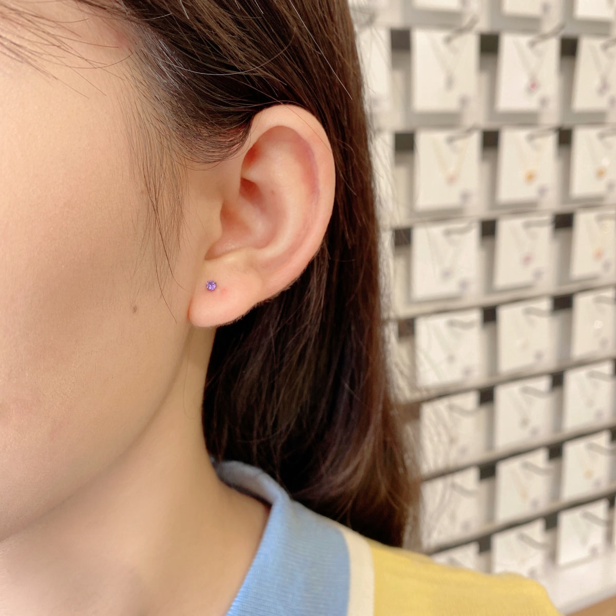 [Oramore Jewelry]Delicate Solitaire Earrings