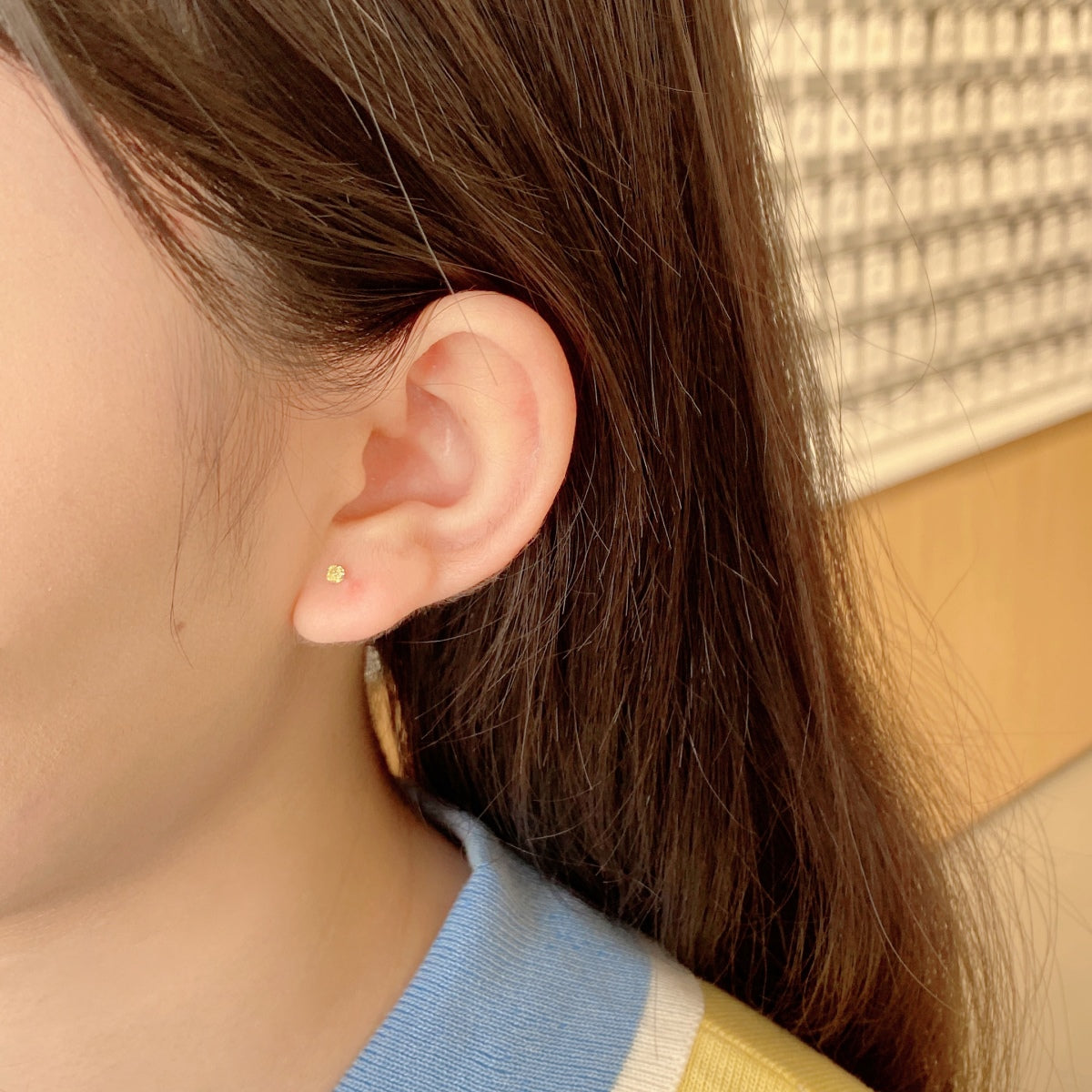 [Oramore Jewelry]Delicate Solitaire Earrings