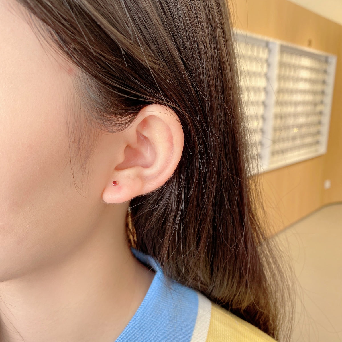 [Oramore Jewelry]Delicate Solitaire Earrings