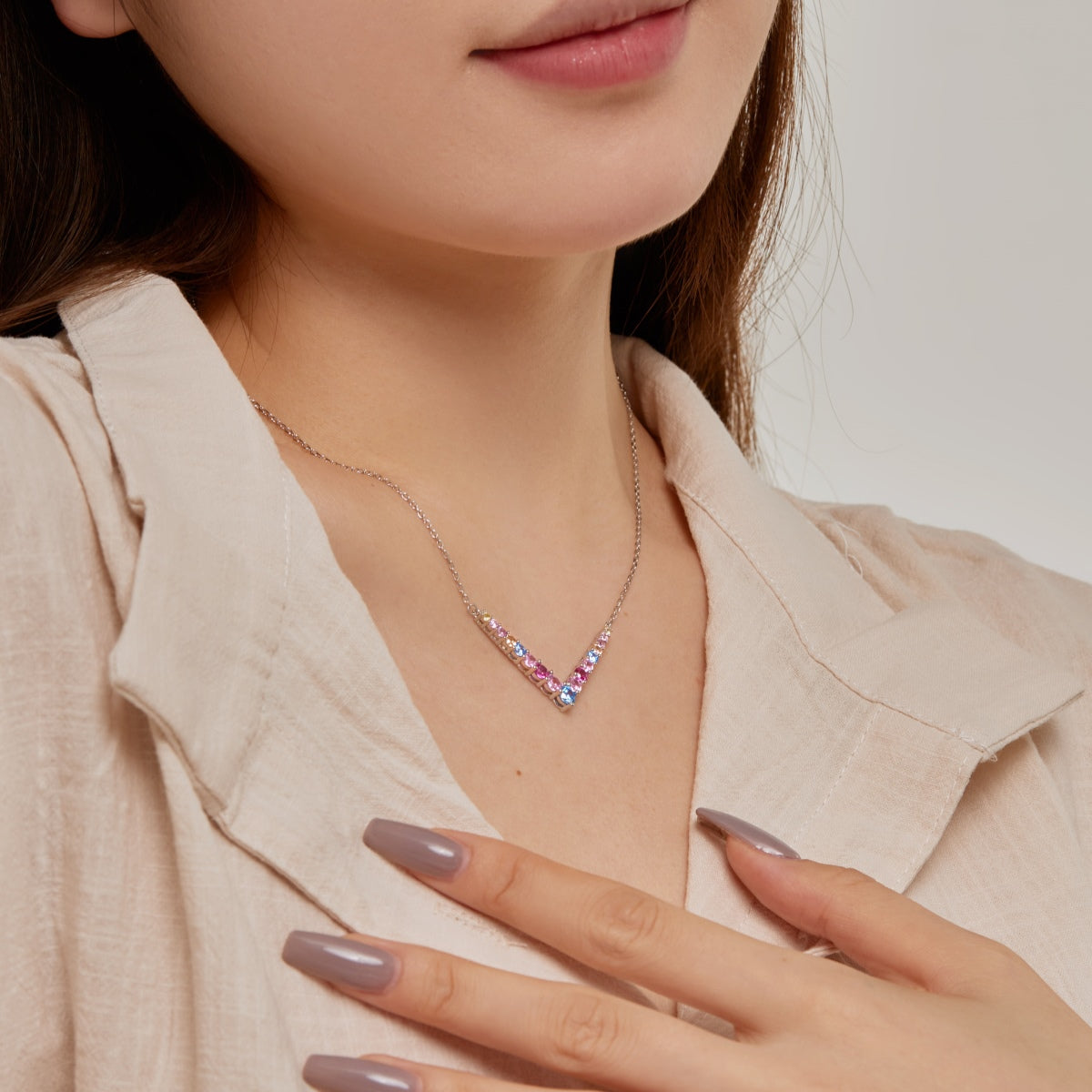 [Oramore Jewelry]Ornate Round Cut Necklace