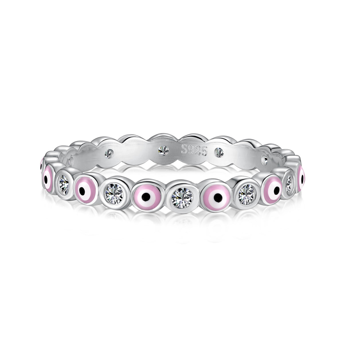 [Oramore Jewelry]Sparkling Vibrant Round Shape Daily Ring