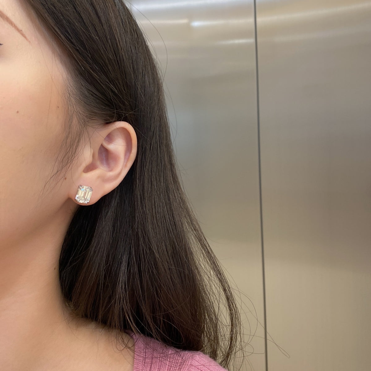 [Oramore Jewelry]Dazzling Square Shape Earrings