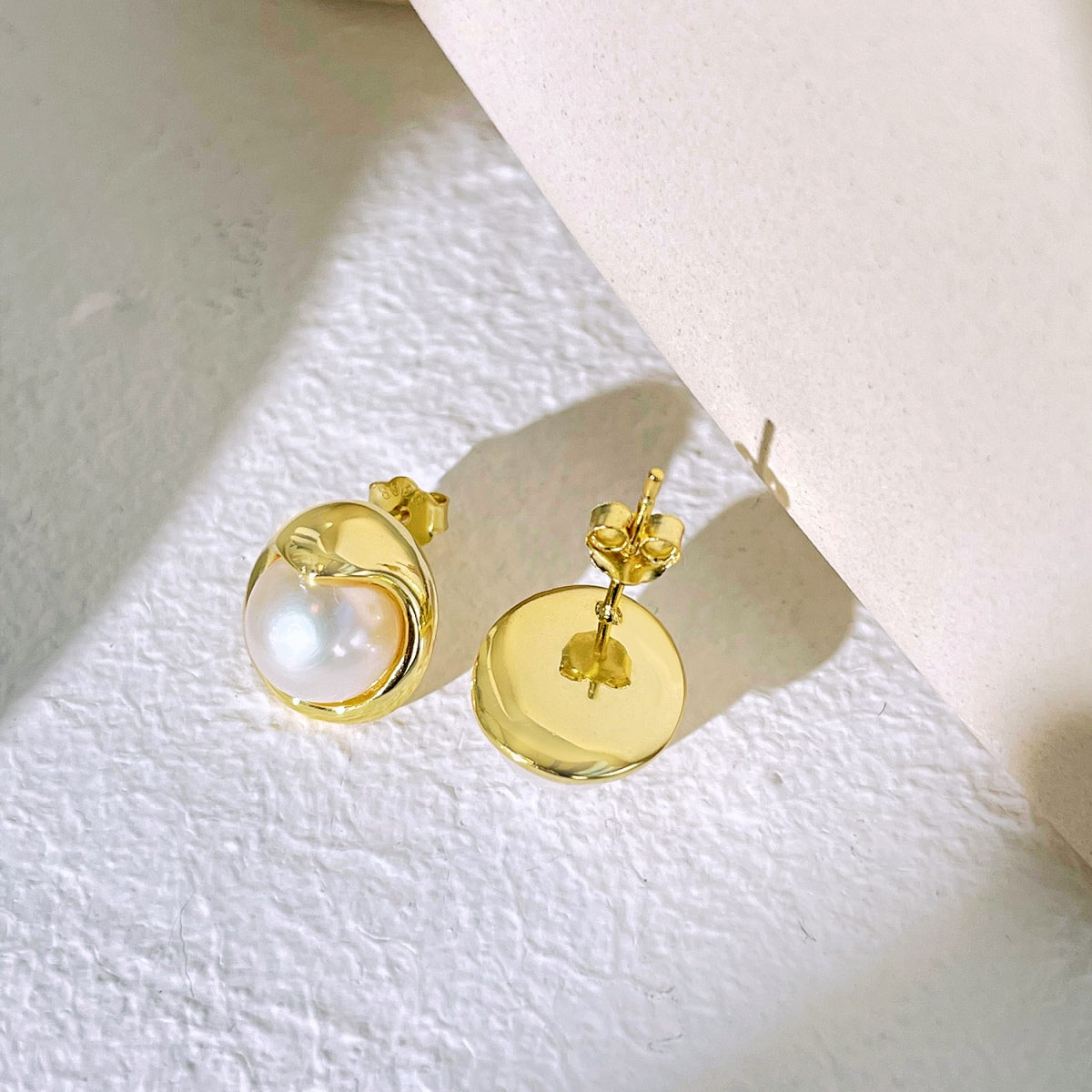 [Oramore Jewelry]Dainty Bread Pearl Earrings