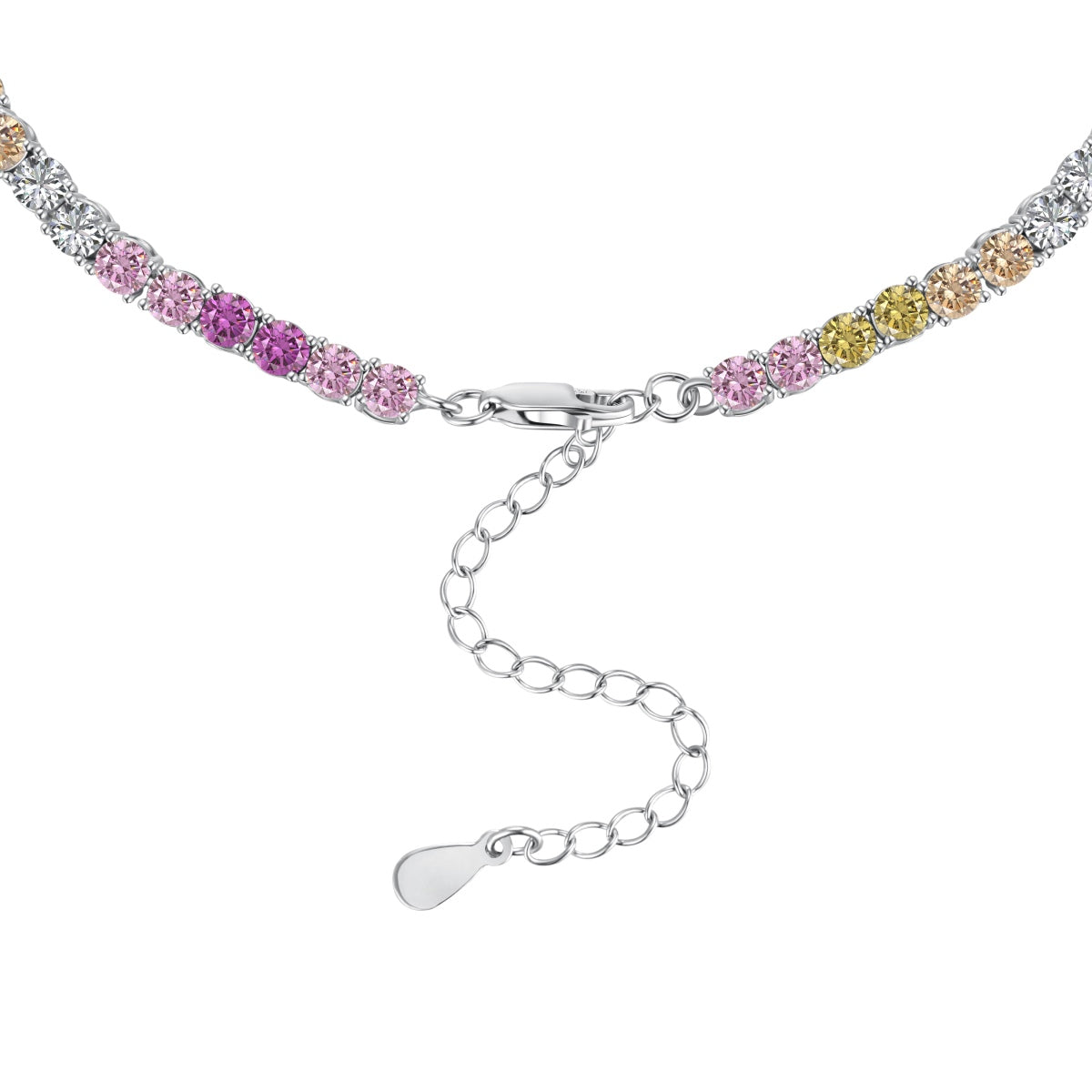 [Oramore Jewelry]Delicate Colorful Tennis Necklace