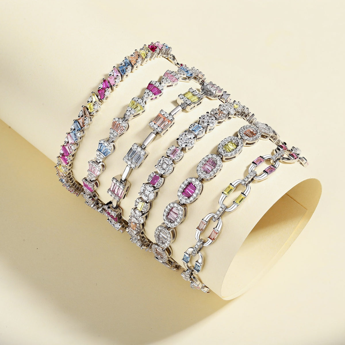 [Oramore Jewelry]Radiant Water Drop Shape Daily Bracelet
