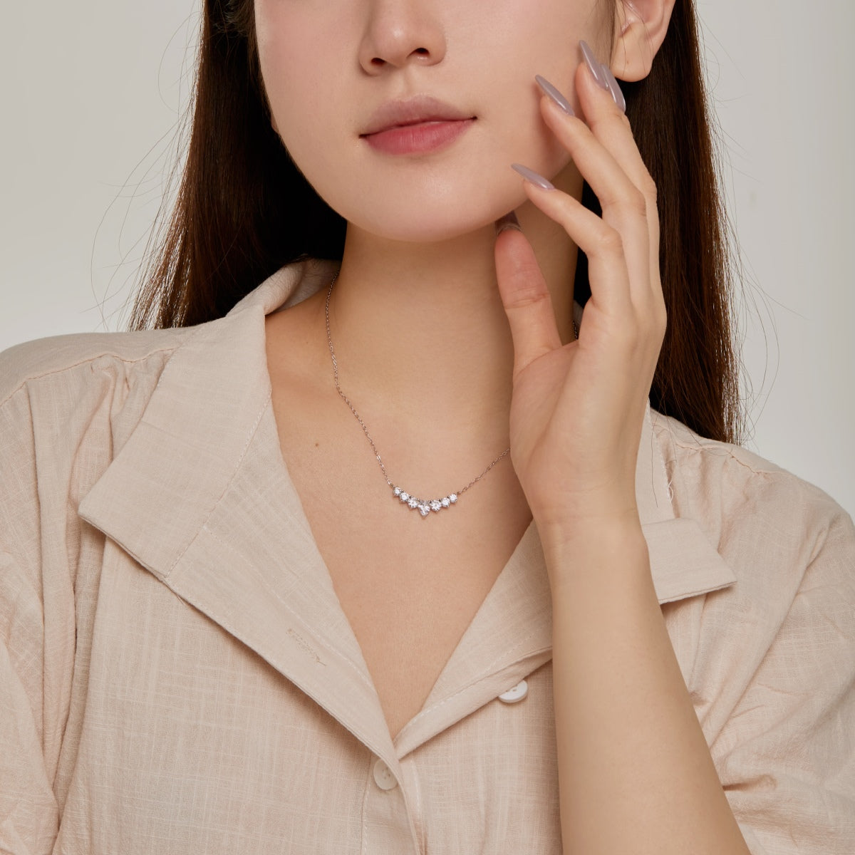 [Oramore Jewelry]Dainty Colorful Heart Necklace