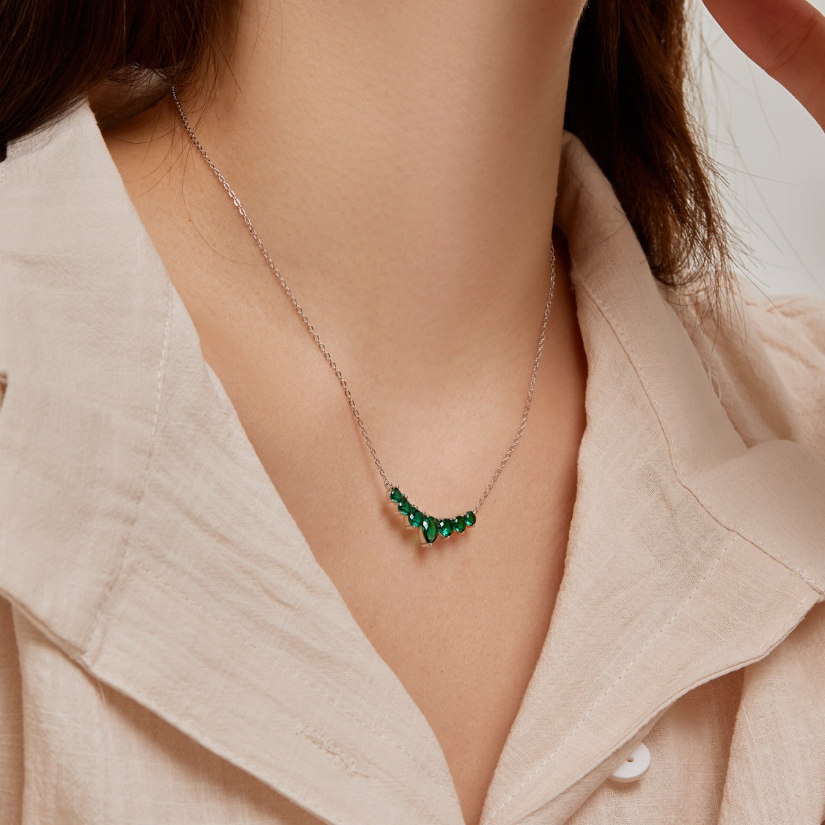 [Oramore Jewelry]Dainty Colorful Heart Necklace