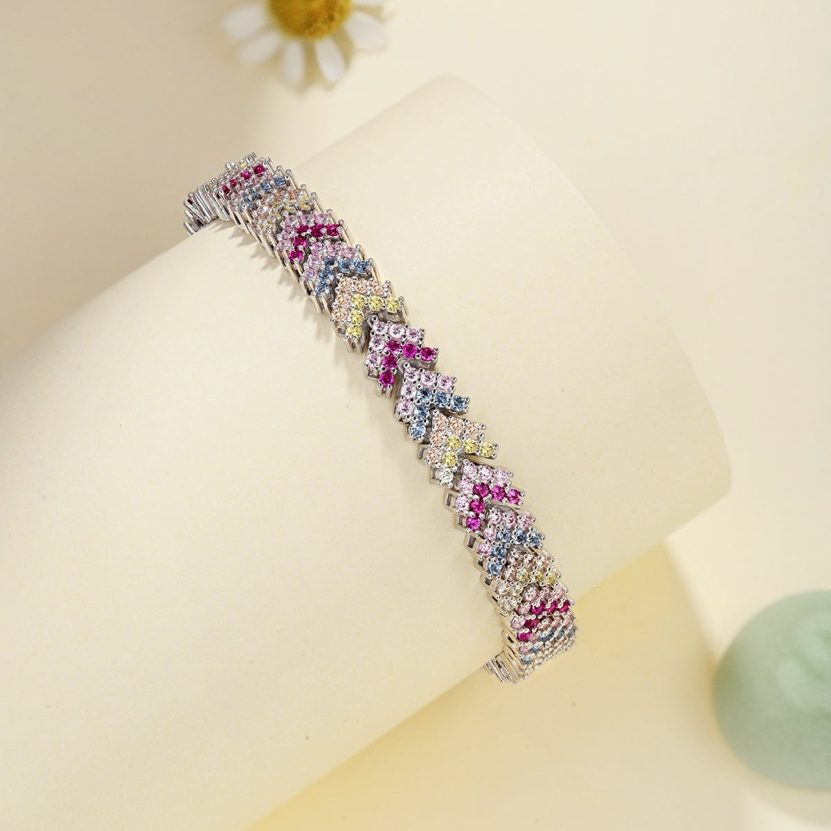 [Oramore Jewelry]Ornate Sparkling Round Cut Party Bracelet