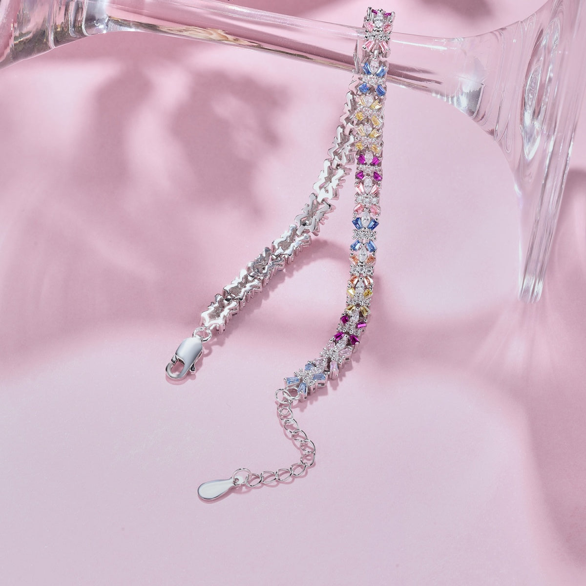 [Oramore Jewelry]Radiant Colorful Emerald Cut Party Bracelet