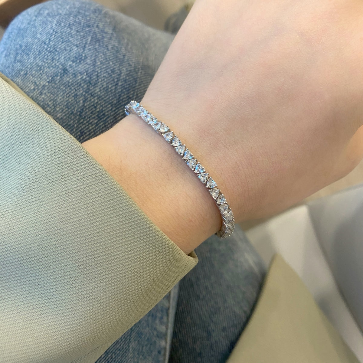 [Oramore Jewelry]Dazzling Romantic Heart Shape Lover Bracelet