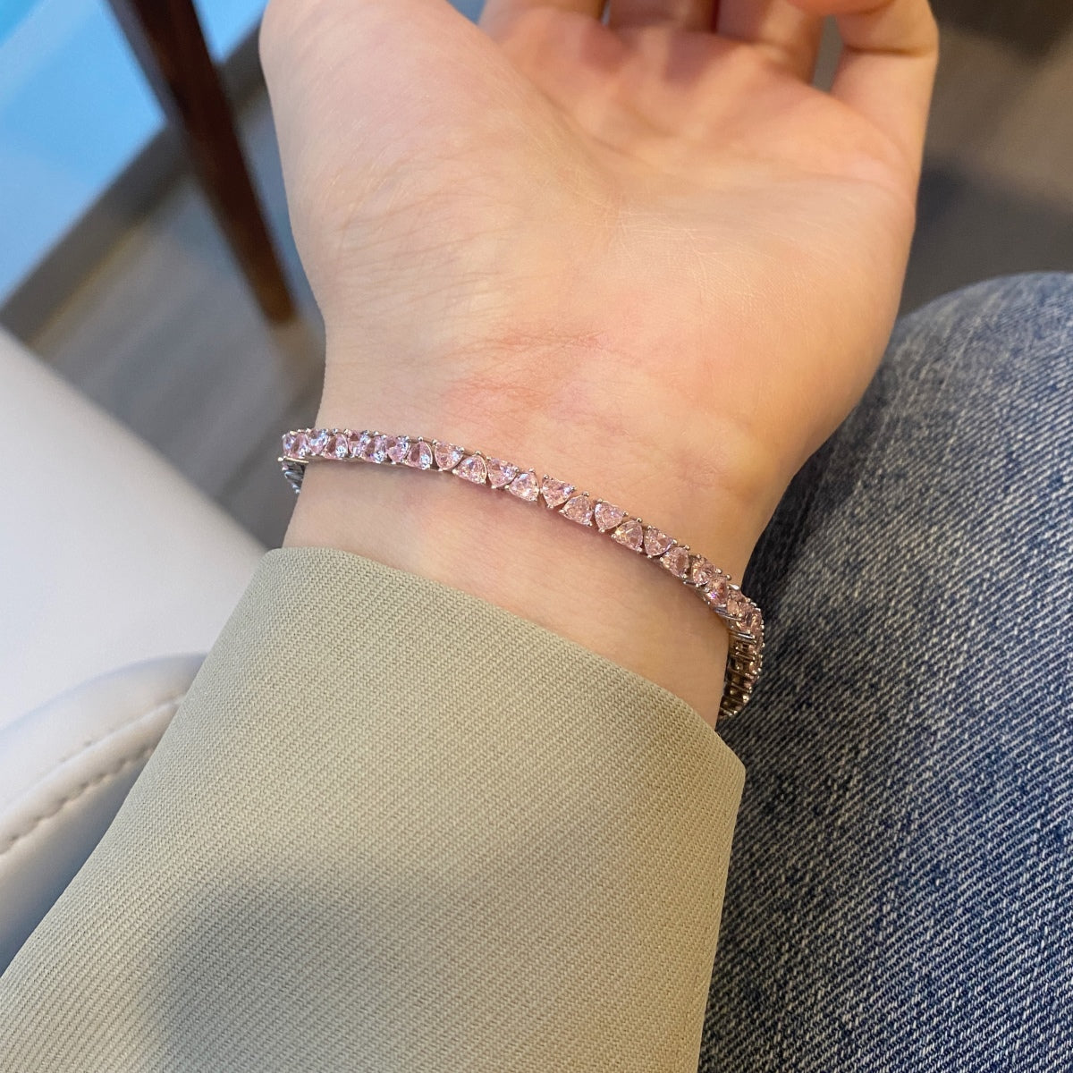 [Oramore Jewelry]Dazzling Romantic Heart Shape Lover Bracelet