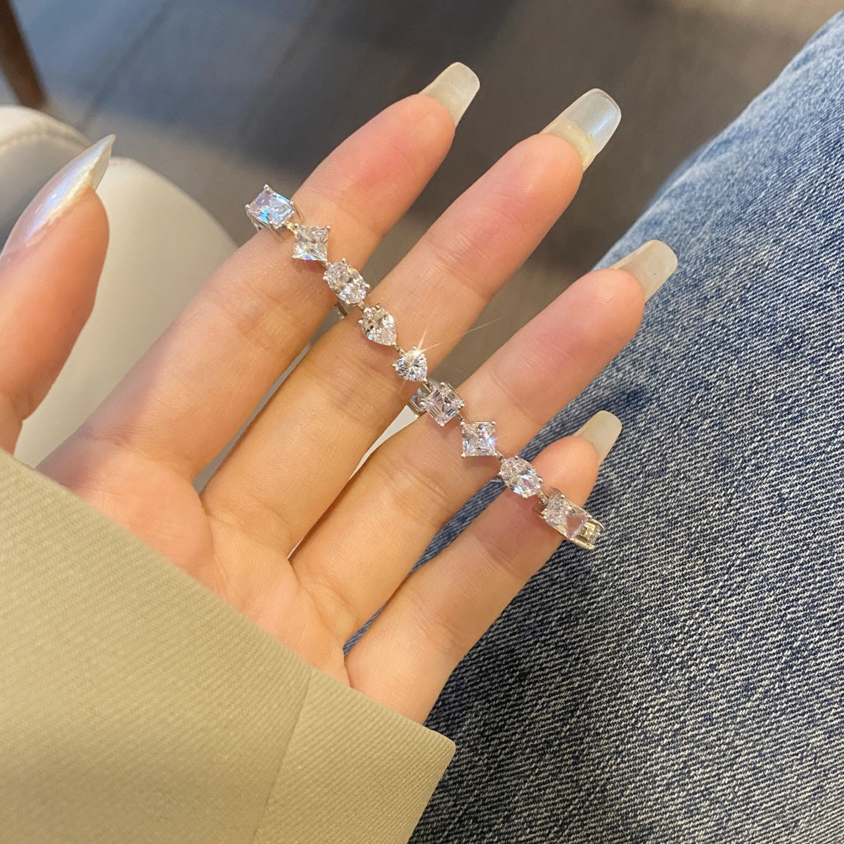 [Oramore Jewelry]Unique Exquisite Multi Cut Daily Bracelet