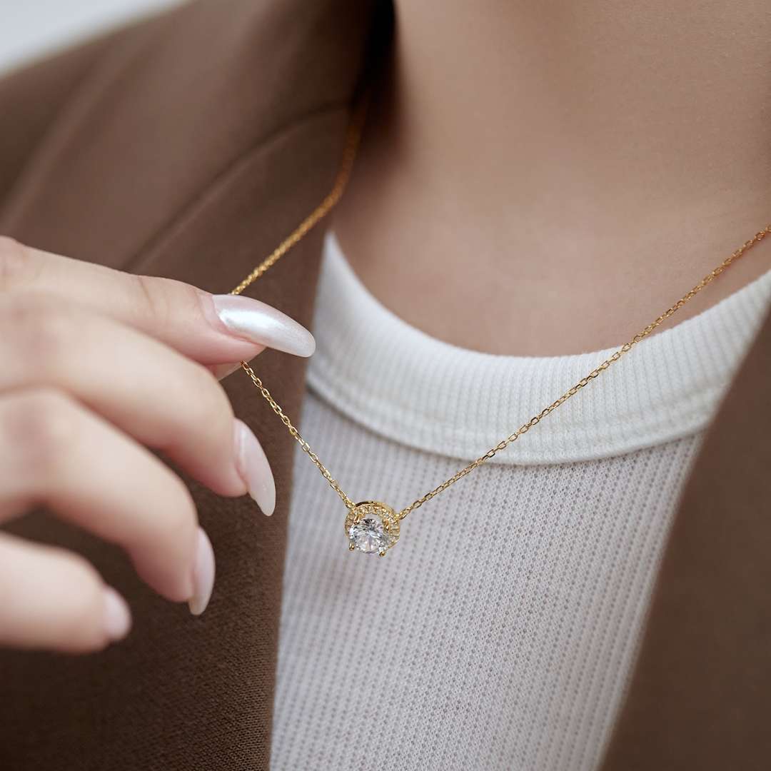 [Oramore Jewelry]Luxurious Round Cut Necklace